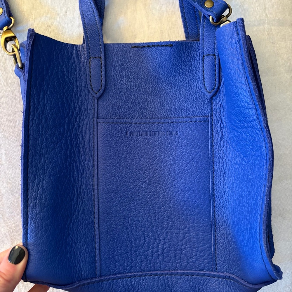 Portland Leather Goods blue Tote Bag
